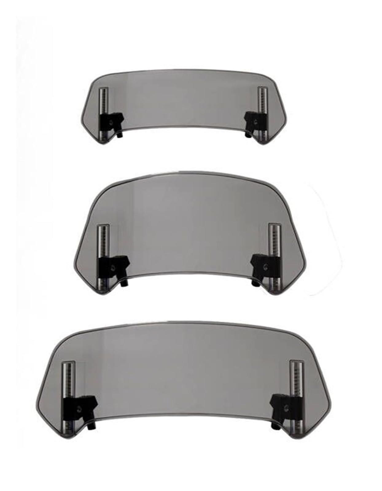 Motorrad Windschutzscheibe Windshield Universal-Motorrad-Windschutzscheibe, Verstellbarer Spoiler, Windschutzscheibe, geeignet für Motorrad-Ersatzteile, Motorräder, Windabweiser