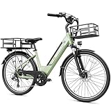 【Upgraded Brushless Motor & 28+MPH Max Speed】This ebike for adults is equipped with a 1200W Peak high-speed brushless motor, 60Nm maximum torque, and up to 28+MPH speeds . Long-range e-bike offers perfect efficiency and balance of power, making you s...