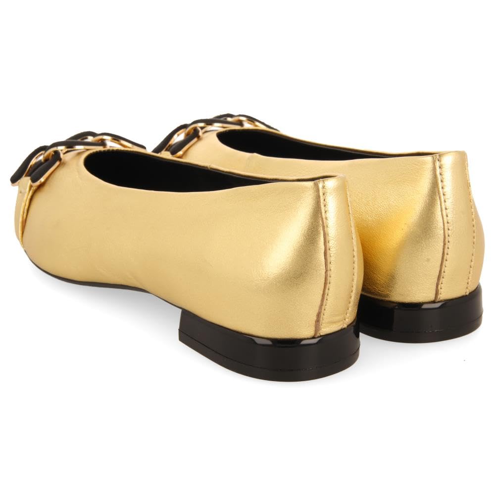 GIOSEPPO Bailarinas Metalizadas Piel DAVINDE