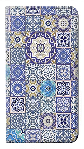 Housse cuir Samsung A26 style mosaïque marocaine étui clapet protecteur