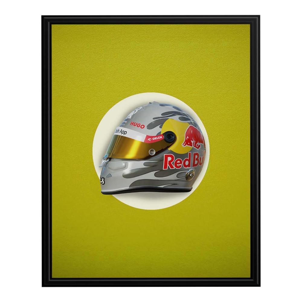 InkFlow Motorsport Helmet Poster - A Bold Tribute to Precision, Performance, and Innovation in Motorsport - Perfect Wall Art for Racing Fans and Collectors - 18x24 Unframed Wall Art