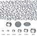 2000 Pieces Hot Fix Glass Flatback Rhinestones HotFix Round Crystal Gems 1.5 - 6 MM (SS4-SS30) in Storage Box with Tweezers and Picking Rhinestones Pen (Clear)