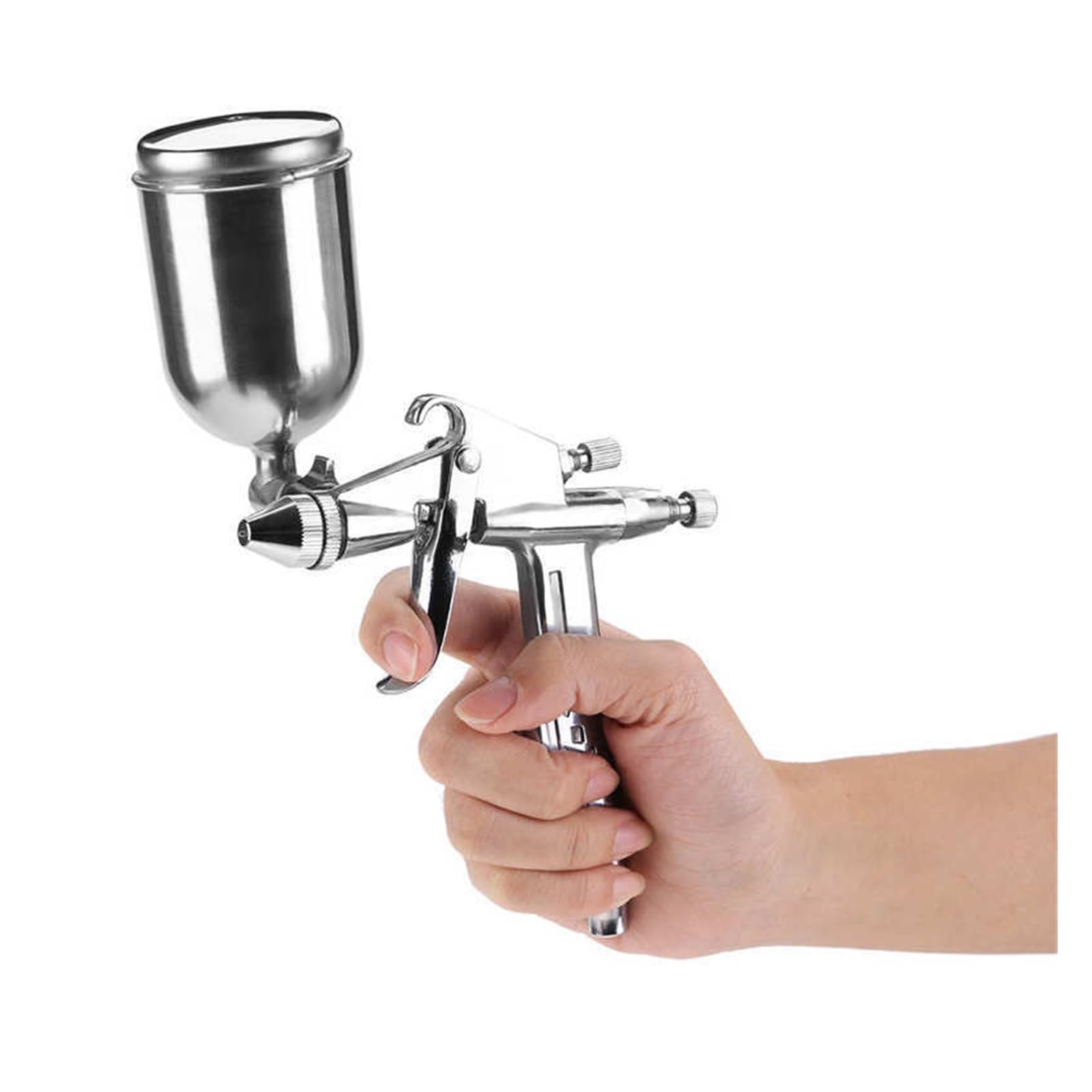 zestaw pistoletów pneumatycznych, Profesjonalny pistolet natryskowy 0,5 mm dysza 125 ml Mini pneumatyczny pistolet natryskowy do naprawy lakieru samochodowego