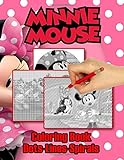  Minnie Mouse Dots Lines Coloring Book: Nice Minnie Mouse Activity Color Puzzle Books For Adult And Kid