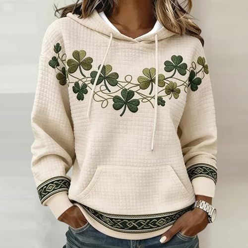 Sweat à capuche oversize en polaire douce pour fêter la Saint-Patrick entre amis - 2
