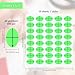 400 Pcs Embroidery Target Stickers, 3/4