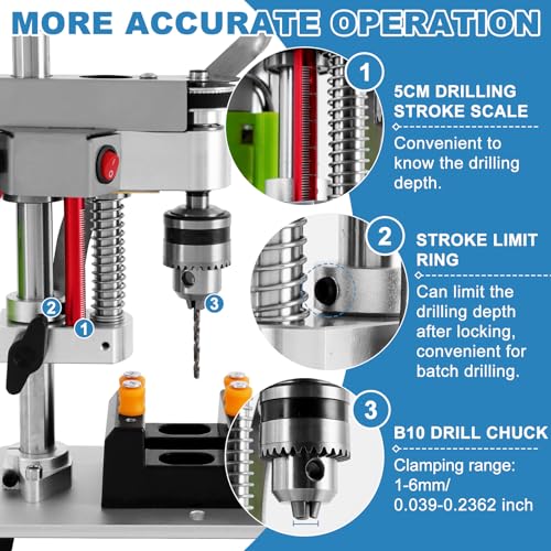 MXBAOHENG Rear-Motor Mini Drill Press