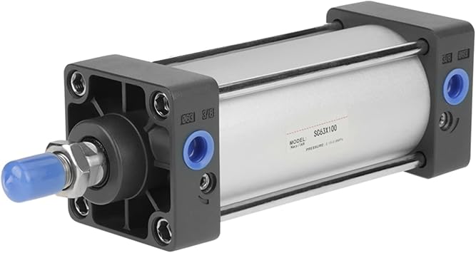 Dual Action Screwed Cylinder, 63mm Bore 100mm Stroke Pneumatic Air Cylinder with Standard Design