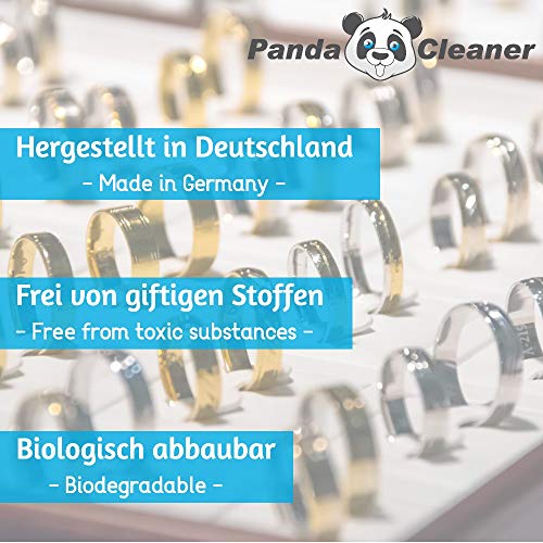 PandaCleaner Ultraschallreiniger Konzentrat - 1:100 - Effektive & Sensitive Reinigung von Schmuck Uhren Münzen im Ultraschallbad - (1000ml) – Bild 6