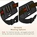 ykooe Holster for Samsung Galaxy A54, Horizontal Nylon Cell Phone Belt Card Holder Pouch with Clip for Men, Magnetic Closure, Sturdy Build, Reliable Everyday Protection, Black