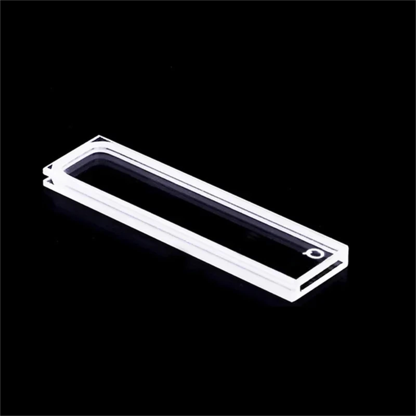 Cubeta de Cuarzo con Tapa, Longitud de Paso óptico 1 mm, celda de Cuarzo, Dimensiones 12,5 x 3,5 x 45 mm, Volumen 350 µl, for espectrofotómetros