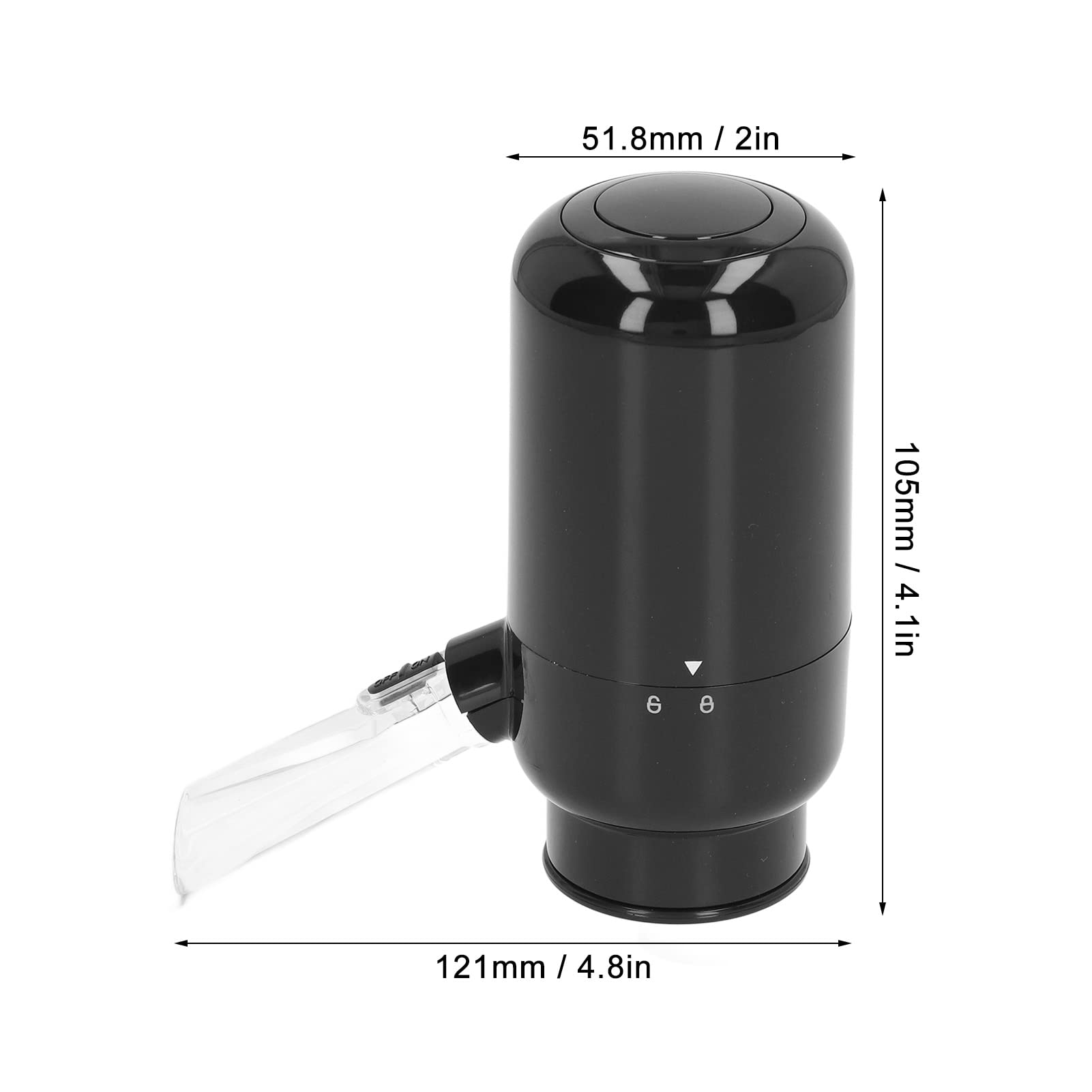 Electric Wine Aerator, Wine Decanter Pump Dispenser Smart Wine Decanter Wine Pourer Rechargeable Adjustable Extension Hose Automatic Wine Pourer for Bar 5W