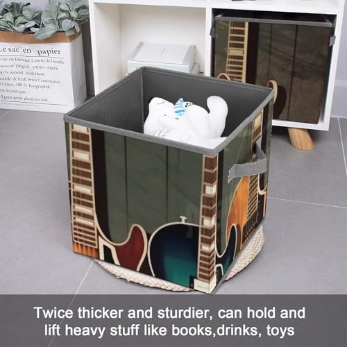 Cube de rangement pliable pour guitares : finis les accessoires perdus