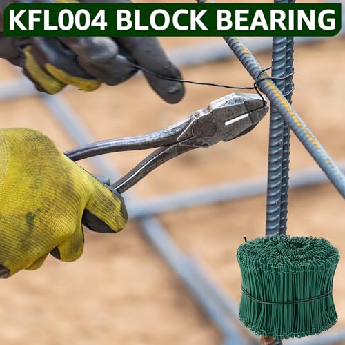 DAJAVE 1000 Stück Rödeldraht Grün 1,4 x 140 mm Rödeldraht mit Ösen, Rostfreier & Langlebiger Betonbindedraht, Blumendraht Grün Floristendraht 1,4mm Betonbindedraht Ösendraht Drill Draht