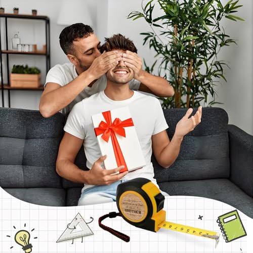 Cinta métrica retráctil 25 ft regalo hermano miniatura 4