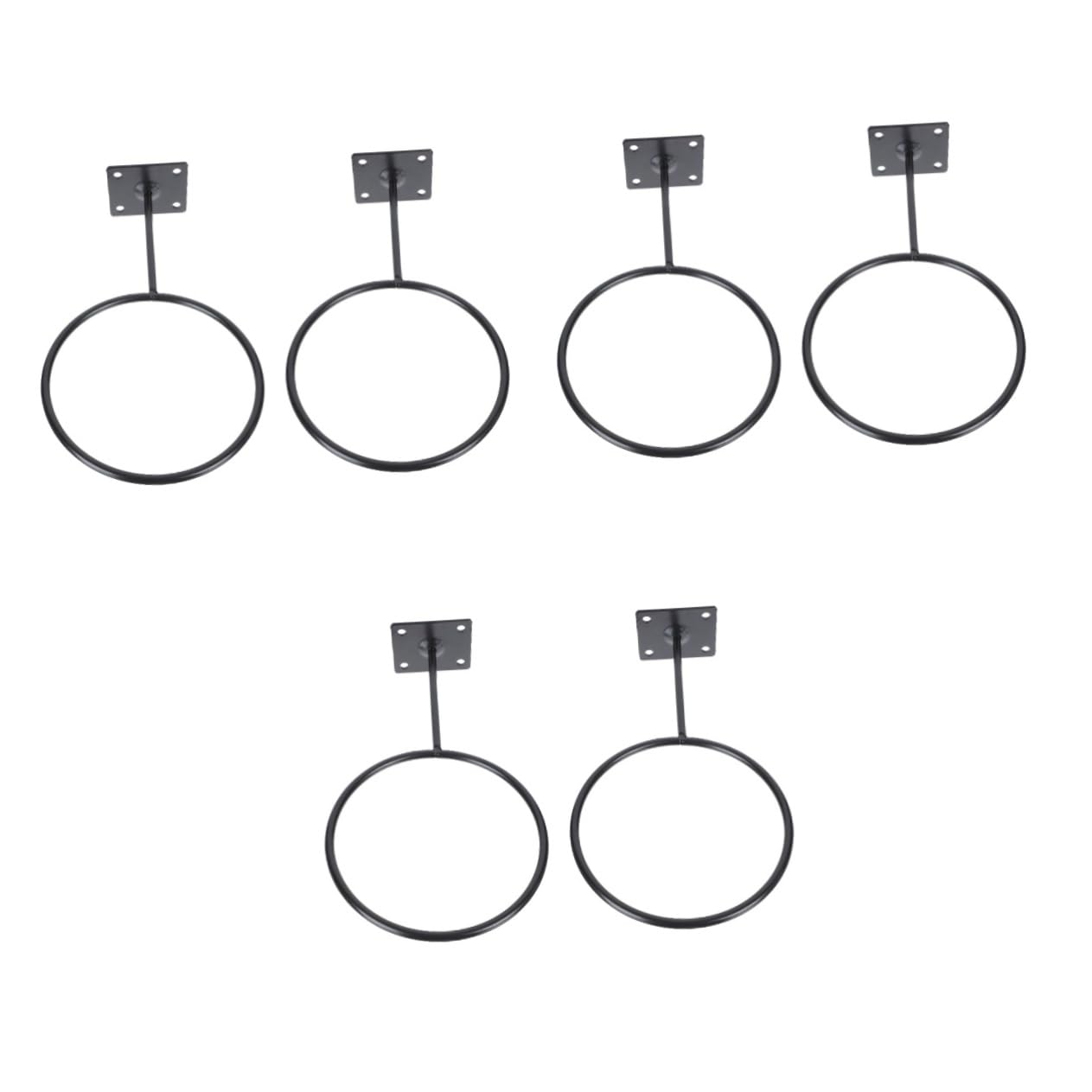 Kisangel Titular De La Pelota Peana Monitor Canastas Baloncesto Soporte De Bola Porta De Garaje Bastidores De Bolas Soportes para Tapones De Pared Planchar Black