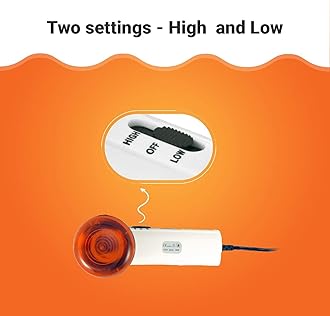 M PAIN MANAGEMENT TECHNOLOGIES Red Light Therapy Infrared Heating Wand by Theralamp – Handheld Heat Lamp Includes Replacement Bulb – Provides Muscle Pain Relief and Increased Blood Circulation