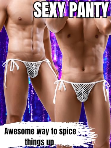 Kaei&Shi Mens Thongs Underwear Sexy,Male Mesh Fishnet Panties,Self Tie Underwear Lingerie4