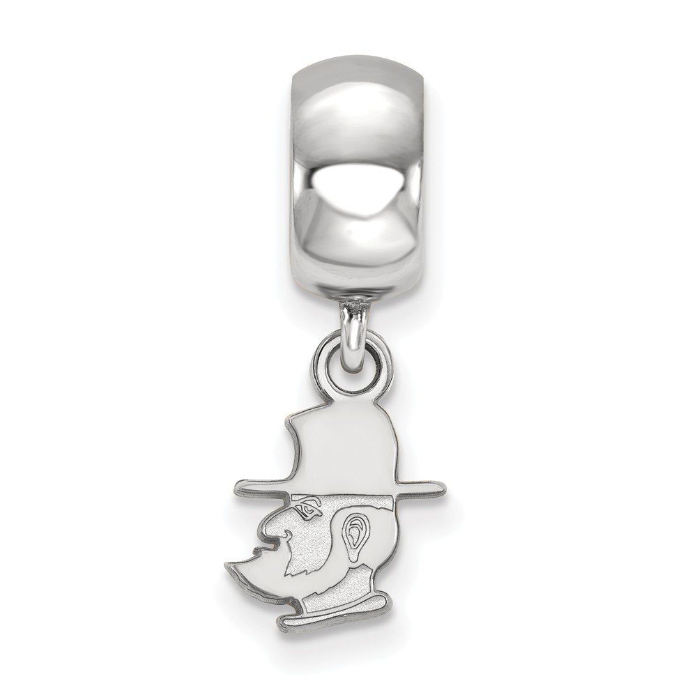 Appalachian State Extra Small (3/8 Inch) Dangle Bead Charm (Sterling Sliver)