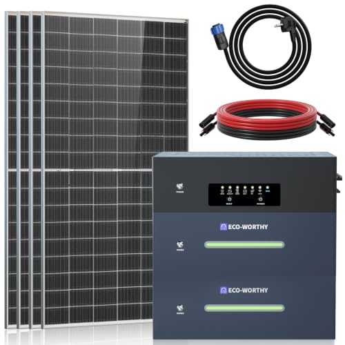 ECO-WORTHY ECOVIS Balkonkraftwerk mit Speicher 5120Wh Solar...