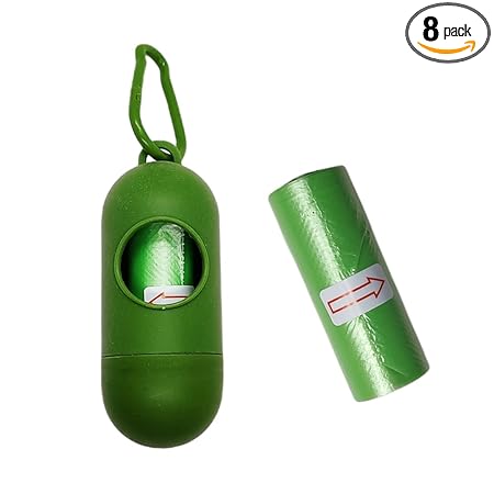 Diaper Disposal Bag Dispenser Green Color with (8 Garbage Rolls)