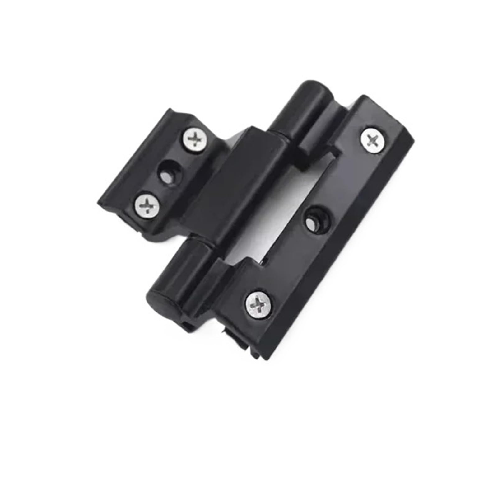 Kdhcvkz Black - 95Mm 1Pcs Aluminum Alloy Door And Window Hinge Folding Thickened Hinges(Black-95Mm)