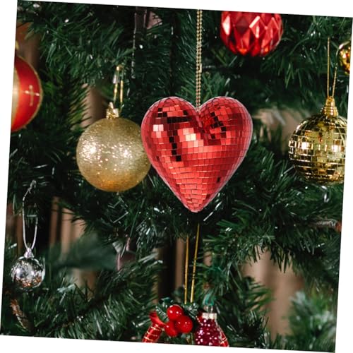 Colgante disco de espejo en forma de corazón LABRIMP, decoración retro para fiestas, eventos festivos y decoración del hogar, reutilizable para cumpleaños, bodas y celebraciones miniatura 6