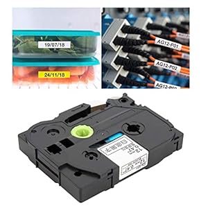 12 mm/0,5 inch sterke zelfklevende gelamineerde labelband TZ231 voor Brother gelamineerde P-Touch labelmaker tape, zwart op wit