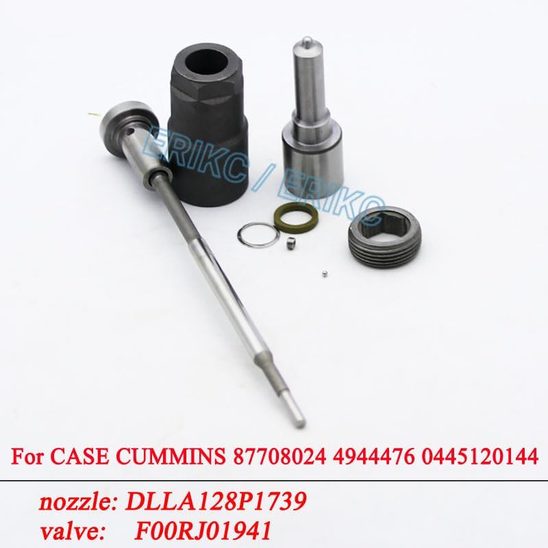 0445120144 Diesel Injector Repair Kit DLLA128P1739 0433172063 Valve F00RJ01941 For CASE 87708024 4944476 0 445 120 144 - (Color: KIT 2)