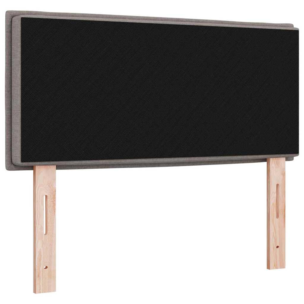 Tête de lit Taupe 90 cm en Tissu avec Cadre en Bois d'ingénierie et pin Massif réglable pour Chambre contemporaine, Confort, décoration, Support, Facile d'entretien