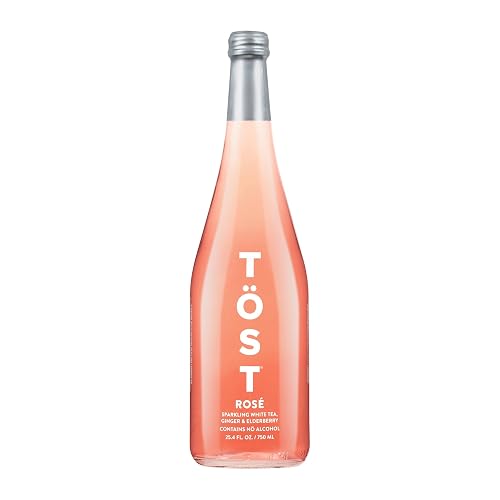 Tost Rose Sparkling White Tea, Ginger and Elderberry, 25.4 FZ