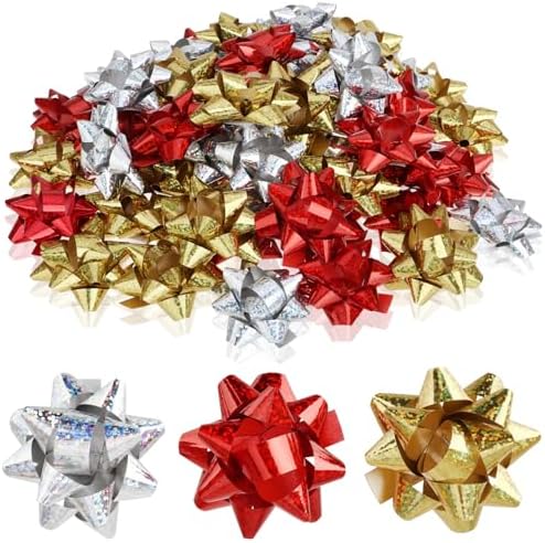 Fiocchi Autoadesivi Per Regali - 60 Pezzi Colorati Per Natale, Compleanni E Matrimoni - Foto 9