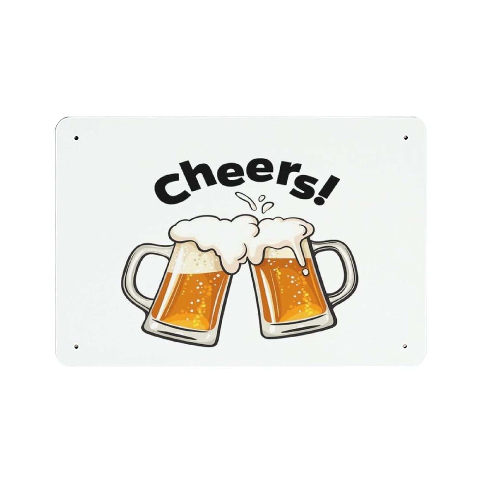 rayprint Cheers Beer Vintage Iron Home Bar Wall Decor Art Print Poster Restaurant Decor 8x12in (20x30cm)