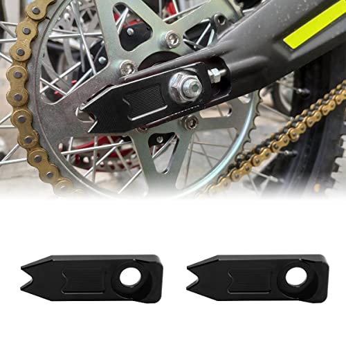 JESTOP Tendeur de chaîne pour Sur Ron X Light Bee Segway X260 X160, 2 ajusteurs de chaîne en aluminium 6061, accessoires de chaîne de rechange pour moto tout-terrain Sur Ron Segway Powersport (Noir) Cover