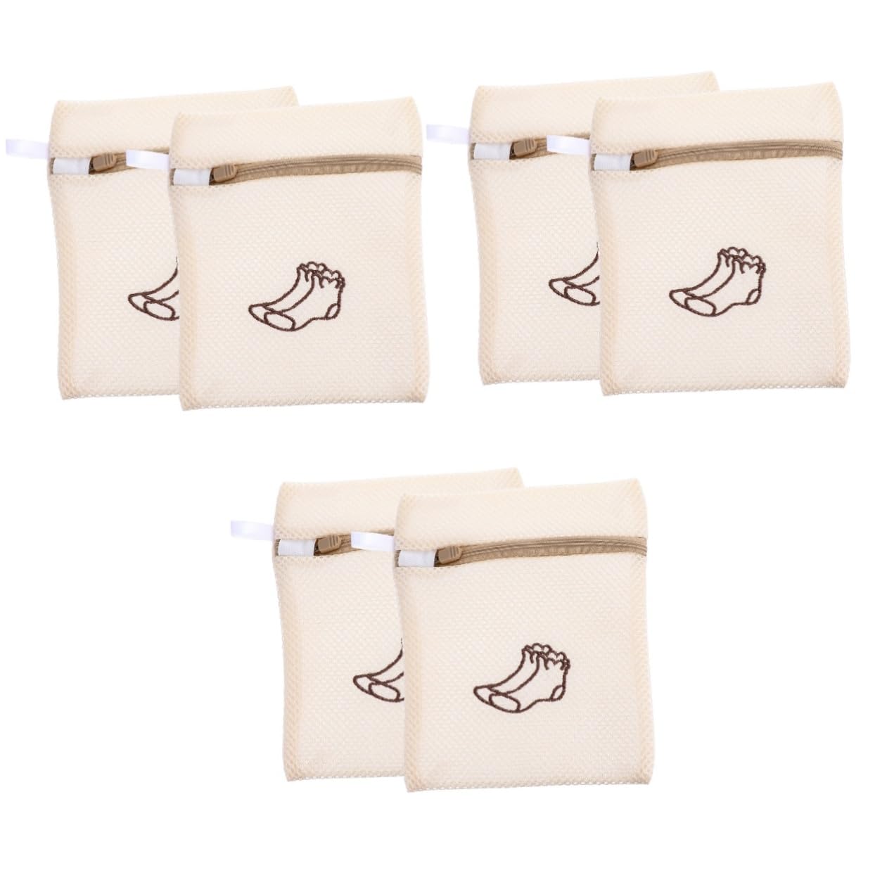 15stücke Waschbeutel Für Socken Und Unterwäsche Atmungsaktive Netzsäcke Für Maschinenwäsche Schützende Wäschesäcke Beige Für Zuhause Und Reisen