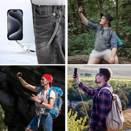 TOOLIN Universal Protector Phone Leash and Silicone holder,Fit Outdoor/Hiking/Climbing/Fishing/KayakTether, Mobile Phone Tether (Green) - image 6