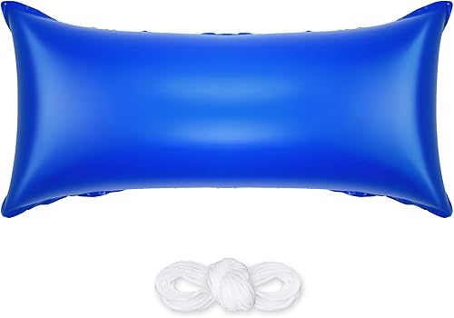 Almohada de aire de piscina de 4 x 8 pies, almohada de aire ecualizadora de hielo para accesorios de piscina sobre el suelo, almohadas de piscina