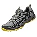 Dabbqis Hiking Shoes for Men Trail Running Sneakers Lightweight Athletic Trekking Boots Breathable Water Shoes (10, Gray)