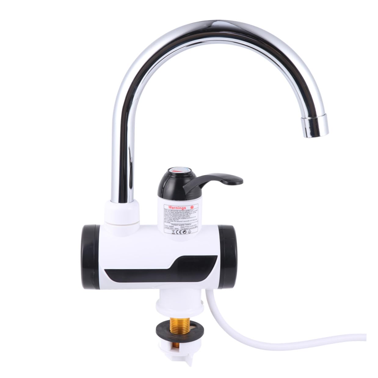 Robinet d'eau électrique sans attente avec thermomètre numérique