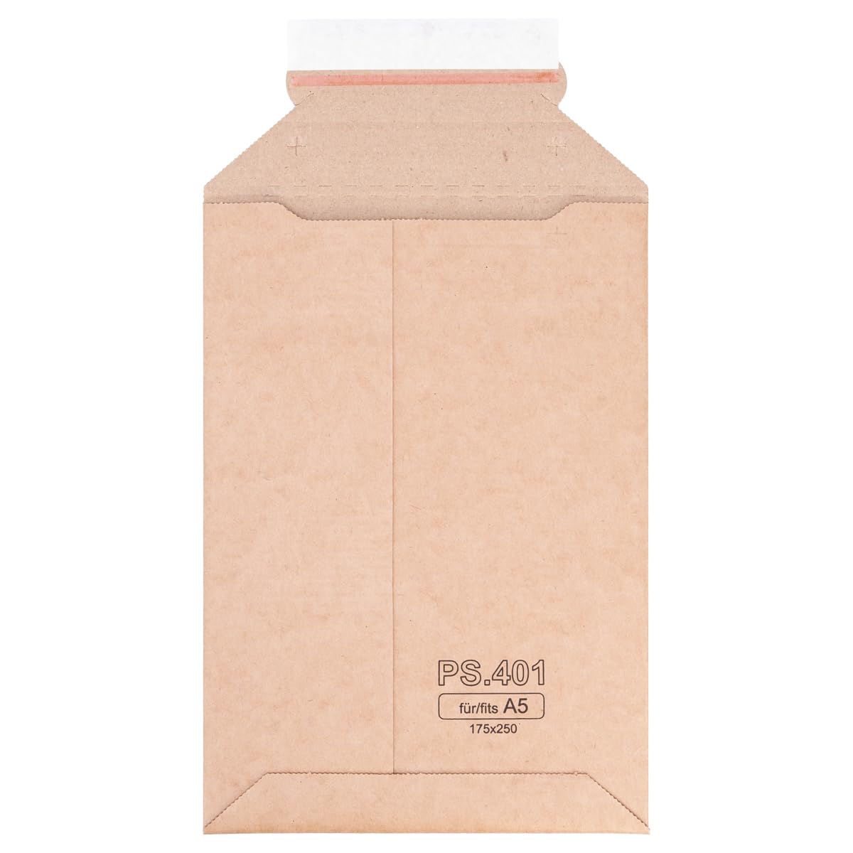 verpacking Buste postali in cartone ondulato marrone 17,5 x 25 cm - A5 [formato e quantità selezionabili] Buste postali in cartone ondulato autoadesive 800 pezzi