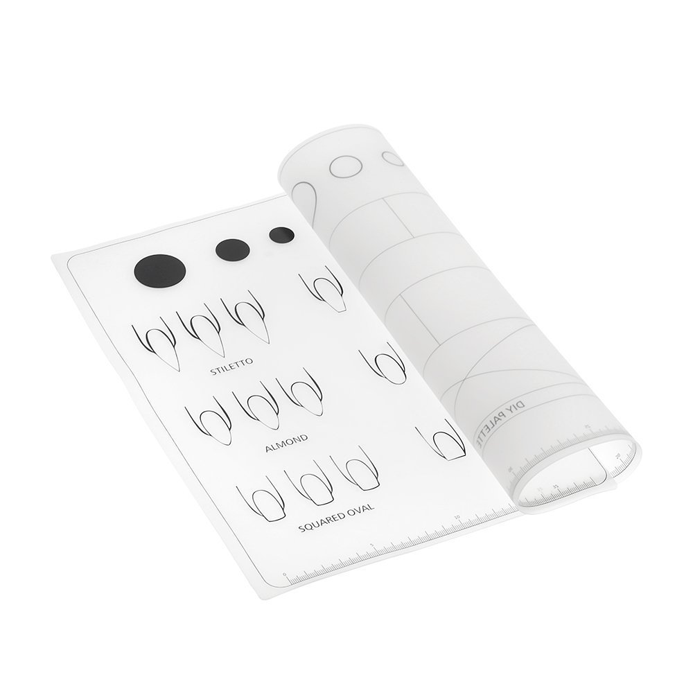 Anself Nail Art Silicone Mat Foldable Washable Soft Table