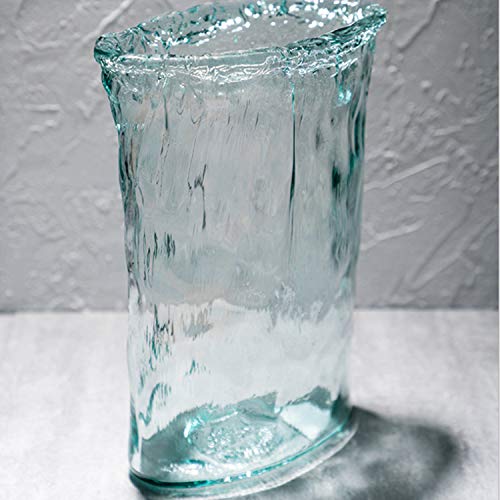 Handgemaakte Glazen Vaas Transparant Thuis Woonkamer Slaapkamer Kantoor Tv Drama Aanrecht Vaas Simulatie Bloem Gedroogde Bloem Decoratie Vaas 30x22x18 Cm, 25x18x14 Cm, 2 Stuks - Afbeelding 8