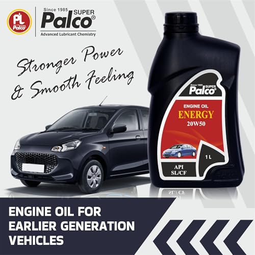 Image of PALCO Energy 20W50 Engine Oil for Cars - Multigrade Car Engine Oil 1L (Pack-2)