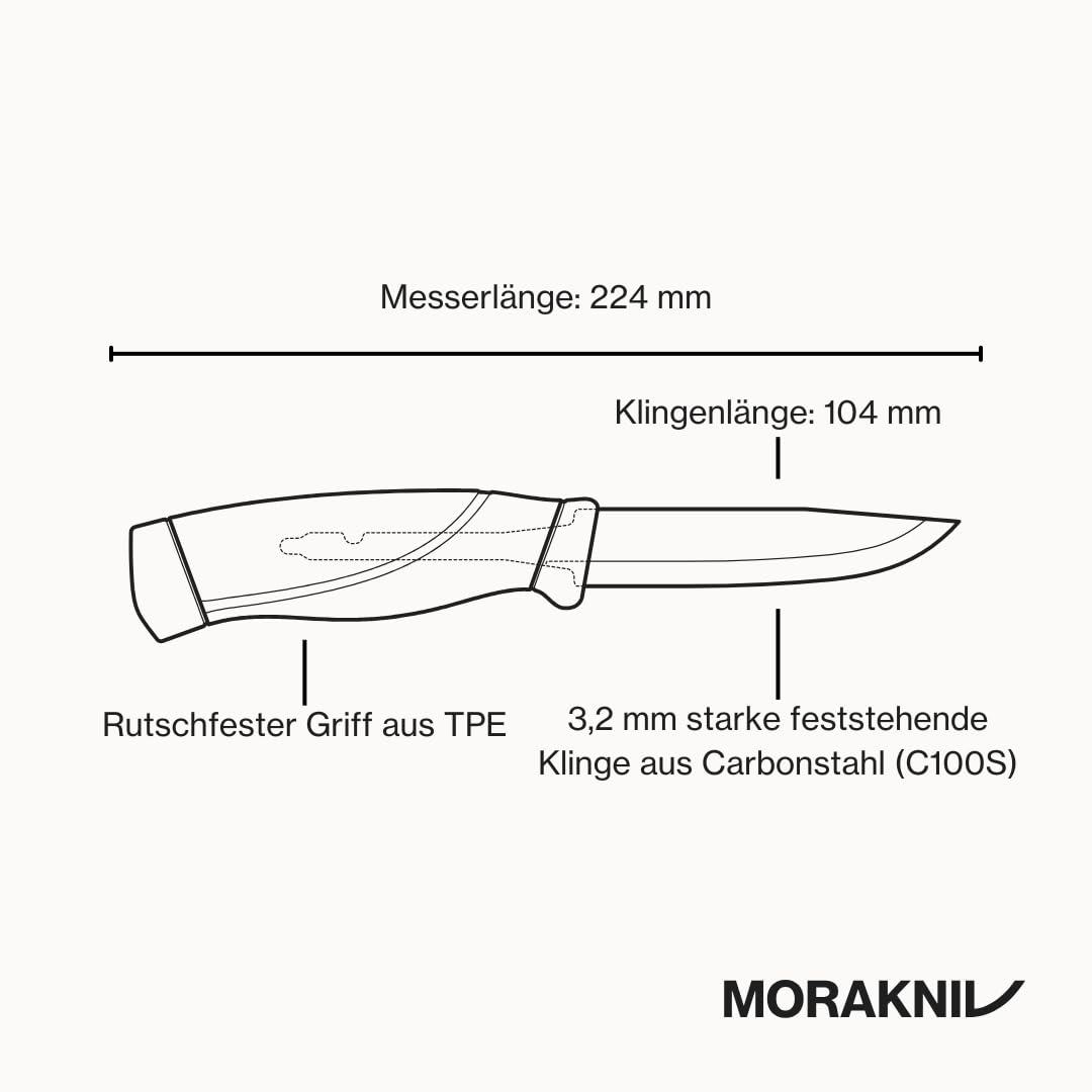 Morakniv Outdoor Messer mit Scheide - 2-Pack Grün/Orange - Mora Companion HeavyDuty C - 3,2 mm - Jagdmesser Feststehende Klinge aus Kohlenstoffstahl - Hergestellt in Schweden - Survival Messer