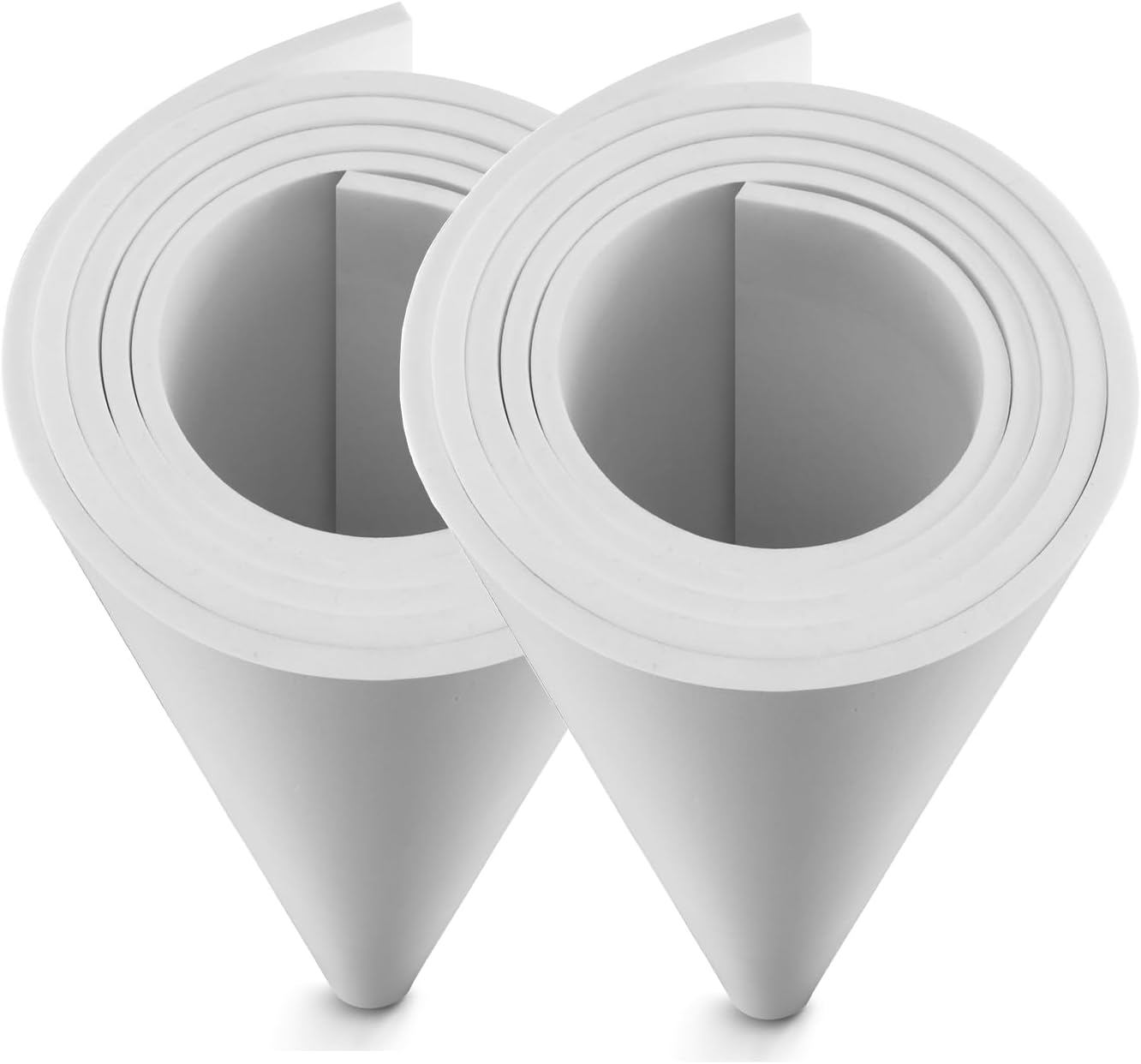 MEARCOOH 2-Pack Large EVA Foam Sheets, White 5mm EVA Foam Roll (1mm to 6mm), 35.5" x 59" Sheet Premium High Density 86 kg/m3 for Cosplay, Crafts Projects (2PCS White 5mm) 2pcs?white Thickness-5mm