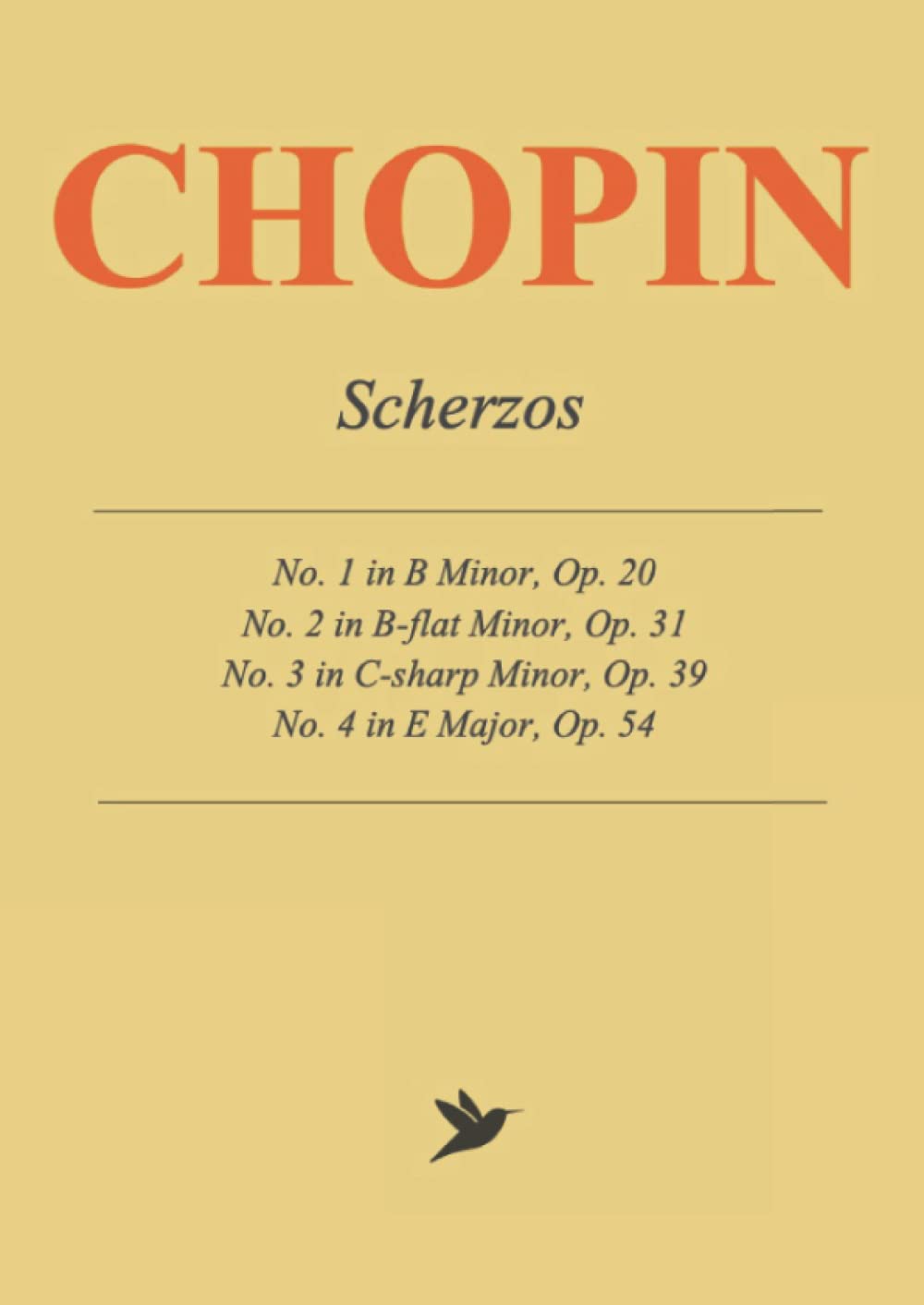 Frederic Chopin Scherzos No. 1-4: Complete Piano Sheet Music
