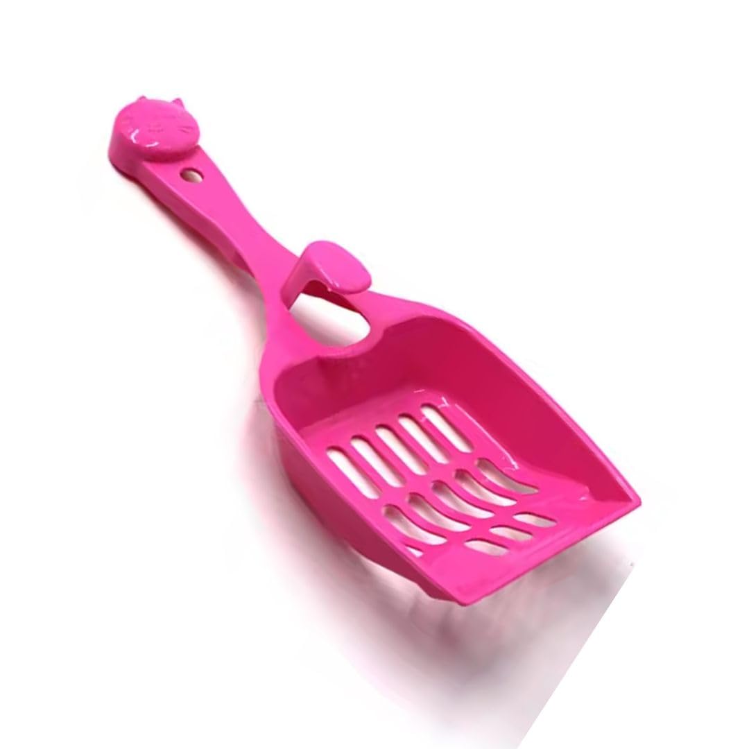 PET FUN Cat Litter Tray Scooper | Lightweight Poop Scoop for Cats | Sturdy Cat Litter Sifter with Comfortable Grip Handle | Suitable for All Litter Basin Boxes (Colour May Vary, Pack of 1)-image-25