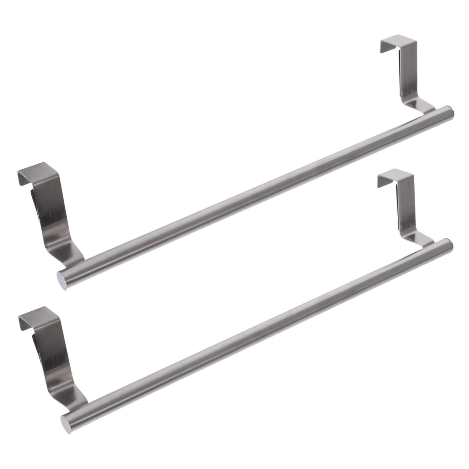 Housoutil 2pcs Bathroom Towel Racks Stainless Steel Wall Mount Towel Holder Modern Design