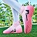 TOPSFEBA Soccer Cleats for Mens Womens Indoor Soccer Shoes Unisex Baseball Turf Shoes Youth Rugby Shoes Adult AG FG TF Football Boots Wide Training Sneaker (2309 Fen TF_38)