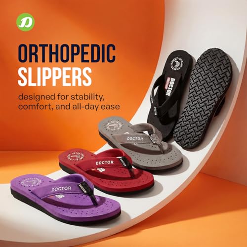 Image of DOCTOR EXTRA SOFT Women's Ortho Care Orthopaedic and Diabetic Feel Good Super Comfort Dr Sliders /Flip-flops /House Slippers [OR-D-16]